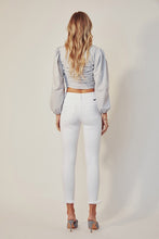 Load image into Gallery viewer, High Rise Ankle Skinny White Jeans