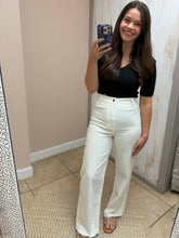 Load image into Gallery viewer, White Wide Leg Denim